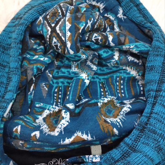 Panhandle Woman's Blue Sweatshirt Hoodie Sz Small - Picture 8 of 10